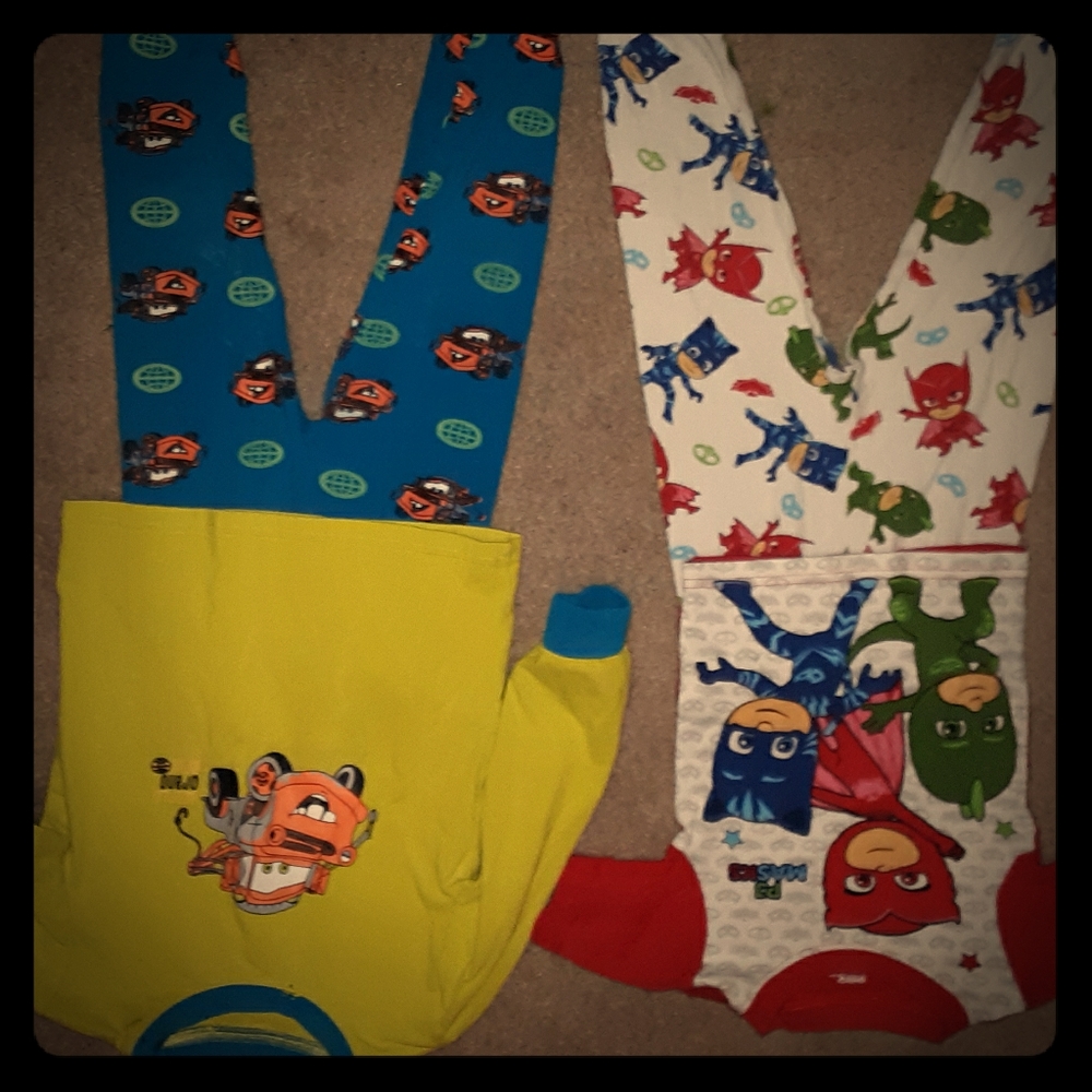 Tow mater and pj mask pjs